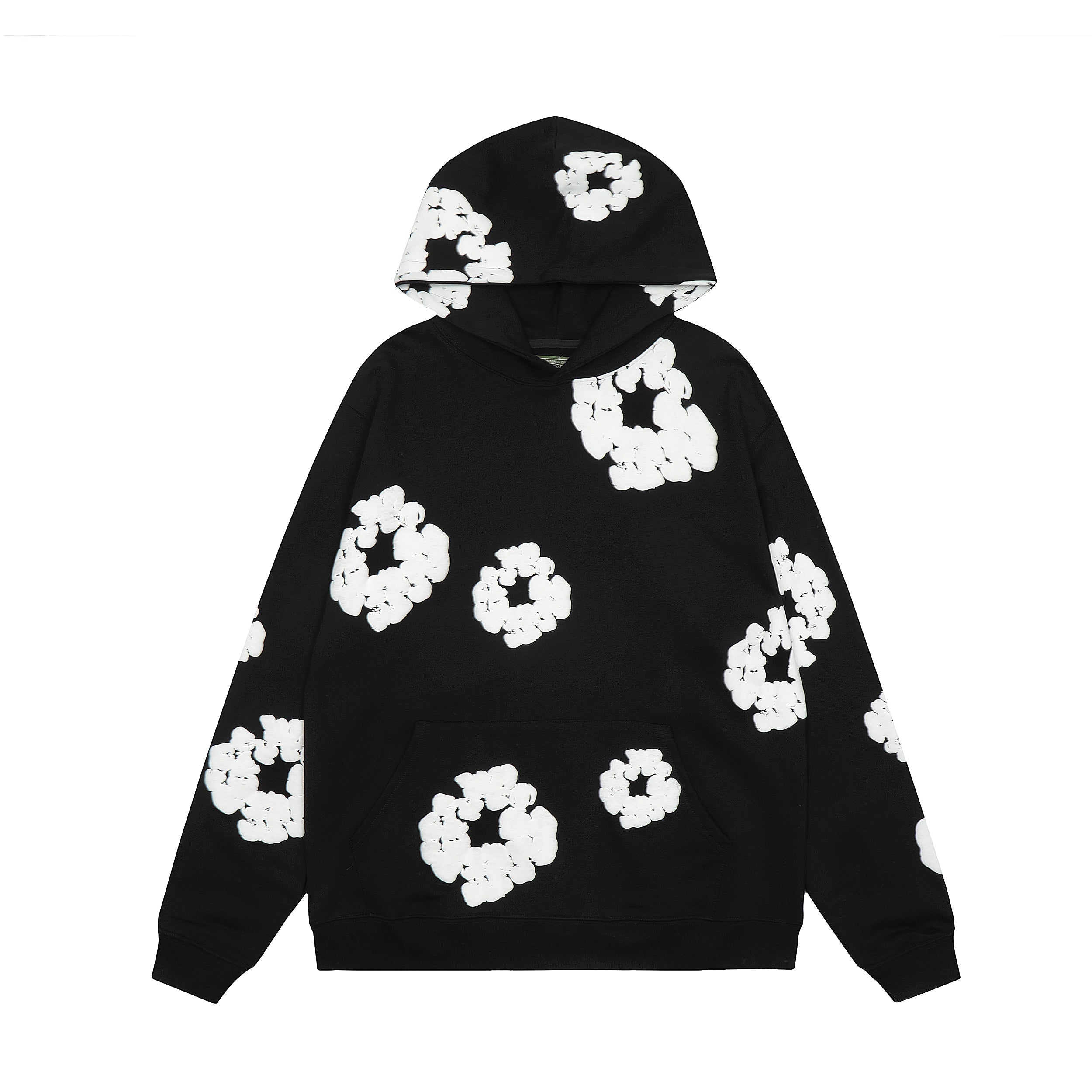 Celene - Schwarzer Blumen Tracksuit