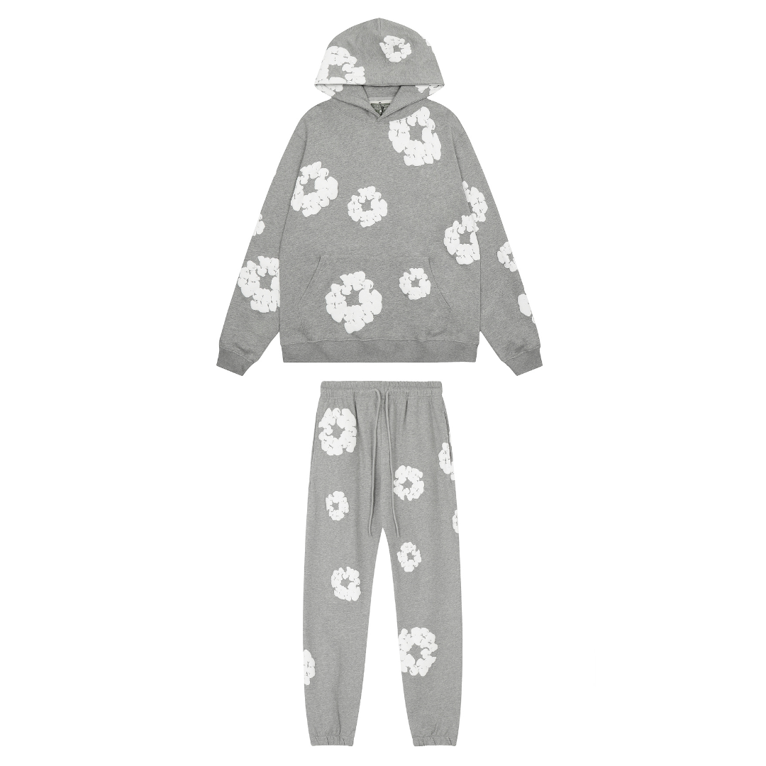 Celene - Grauer Blumen Tracksuit