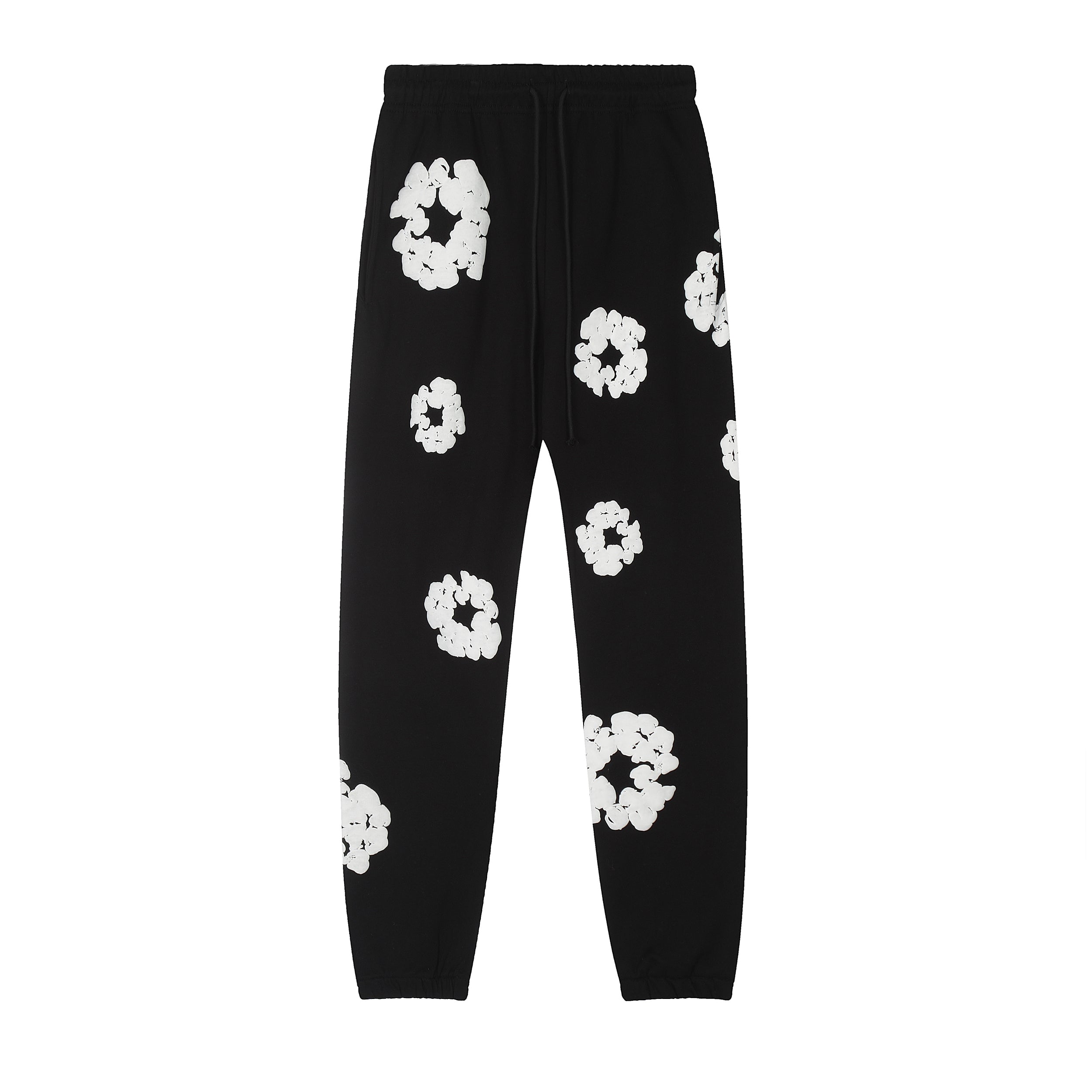 Celene - Schwarzer Blumen Tracksuit