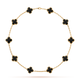 HALSKETTE KLEEBLATT 10 DESIGNS | SCHWARZ