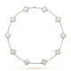HALSKETTE KLEEBLATT 10 DESIGNS | SILBER