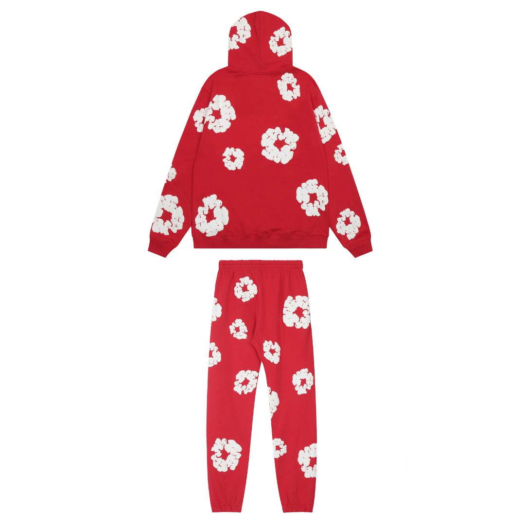 Celene - Roter Blumen Tracksuit