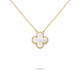 KLEEBLATT HALSKETTE | WEISS