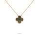 KLEEBLATT HALSKETTE | BRAUN
