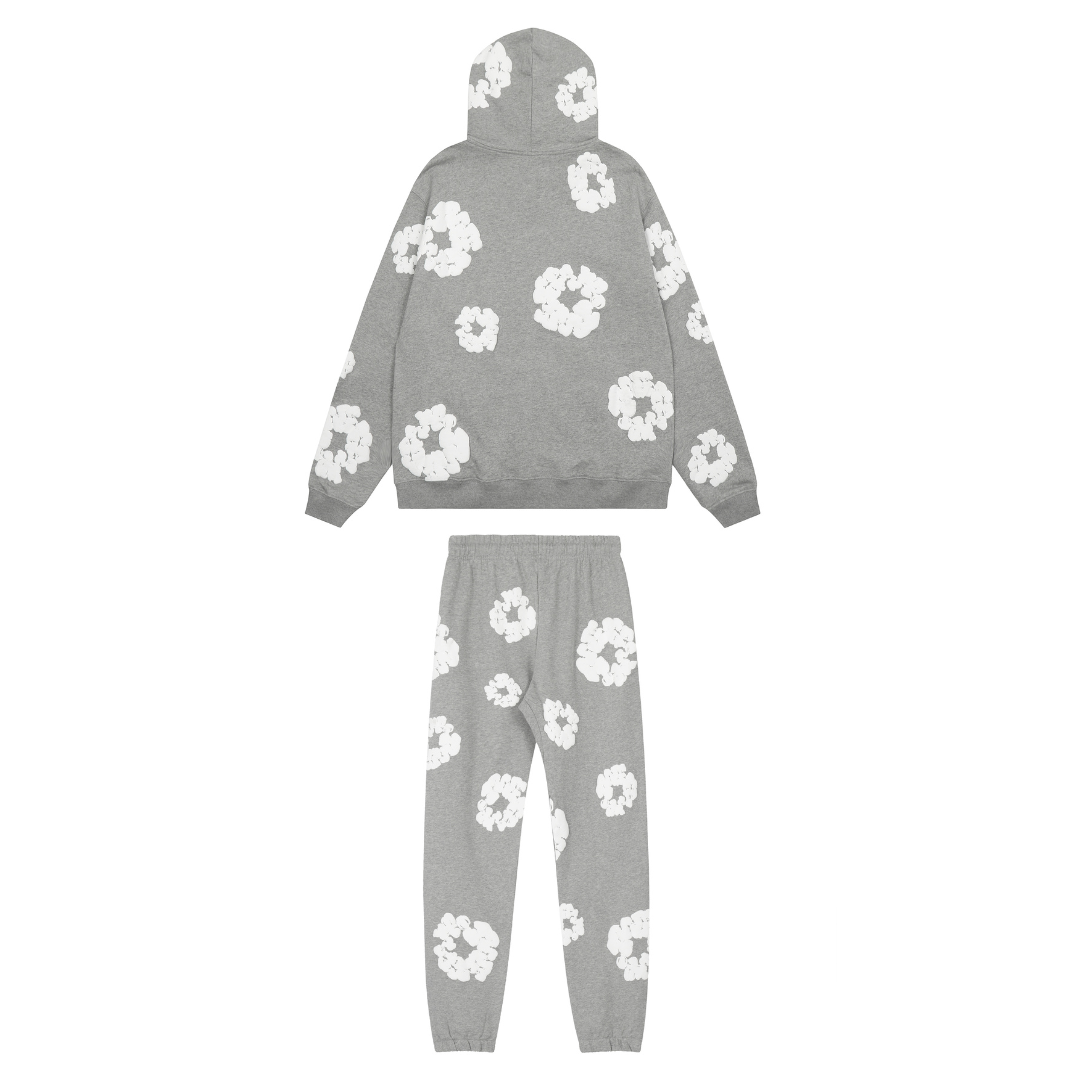 Celene - Grauer Blumen Tracksuit