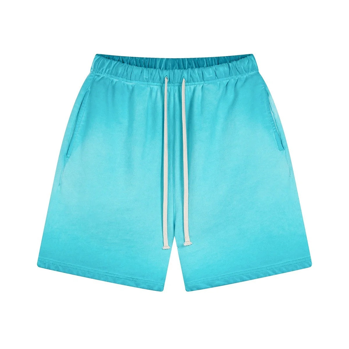 Celene Turquoise Washed Shorts