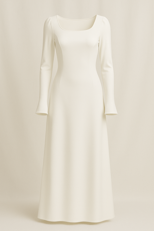 Elegantes Maxikleid - Offwhite