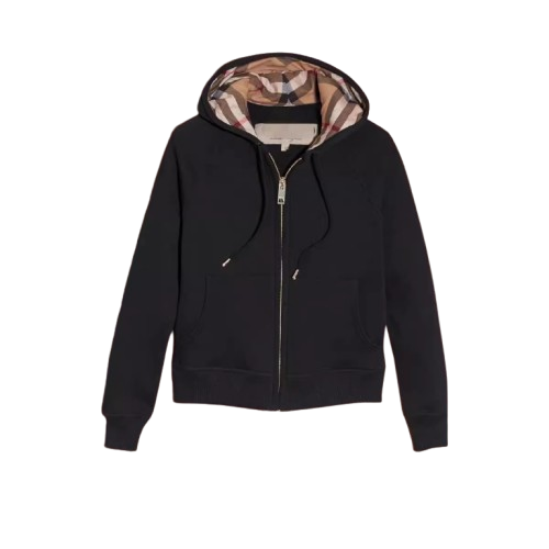 Celene - Trendy Designer Karo Hoodie