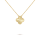 KLEEBLATT HALSKETTE | GOLD