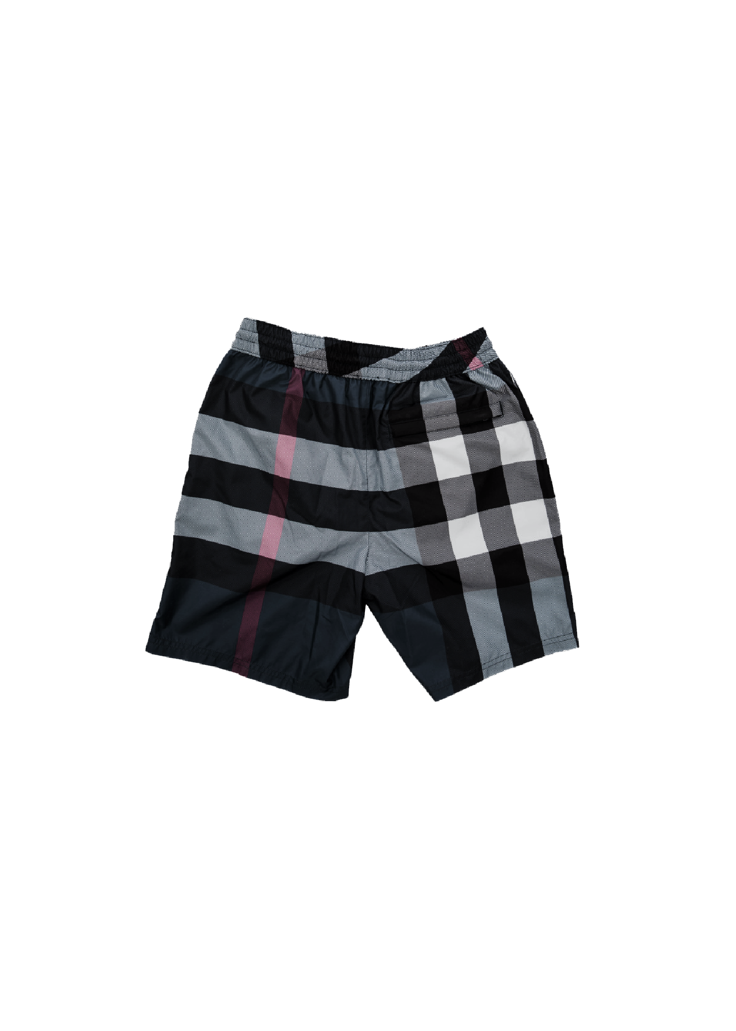 Celene - Trendy Designer Karo Shorts Schwarz