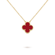 KLEEBLATT HALSKETTE | ROT